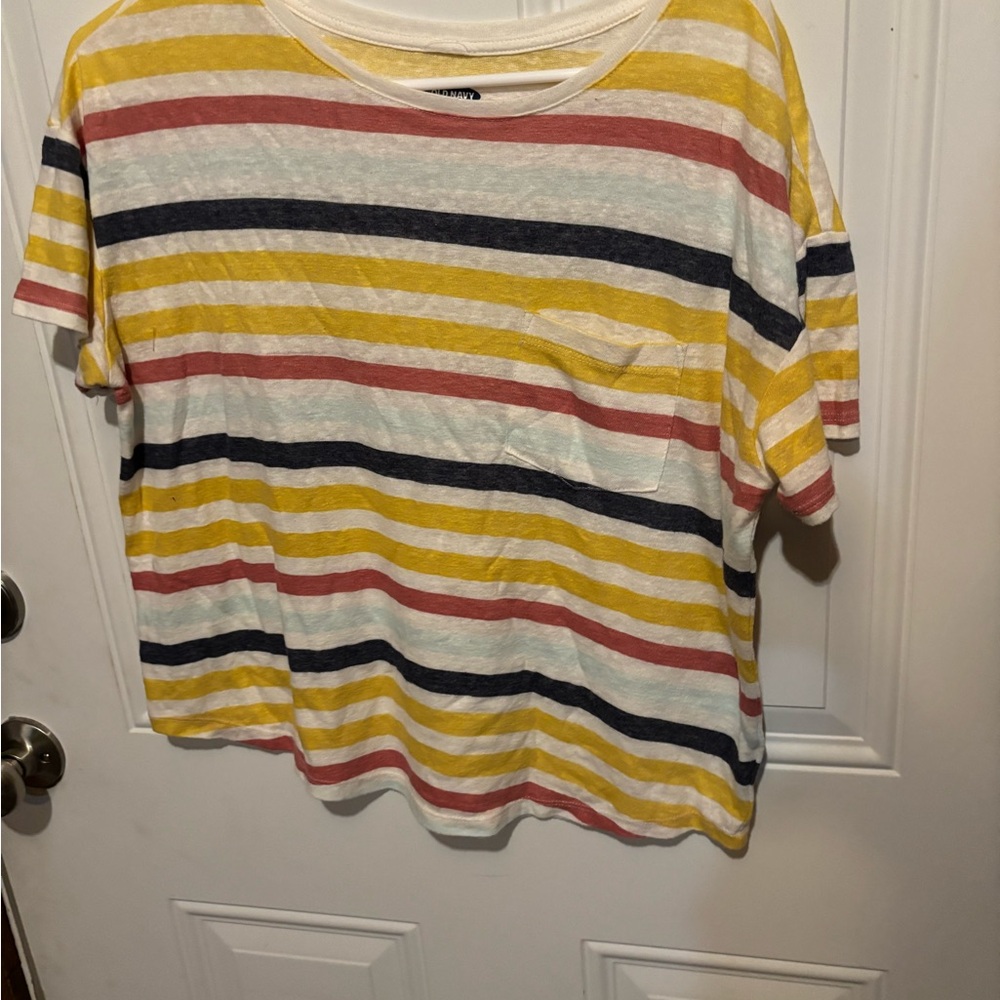 Old Navy Multicolor Striped Tee